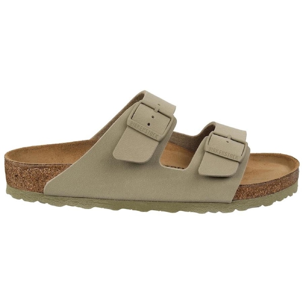 Birkenstock Unisex Arizona Birko-Flor Regular Fit Sandals Faded Khaki 41