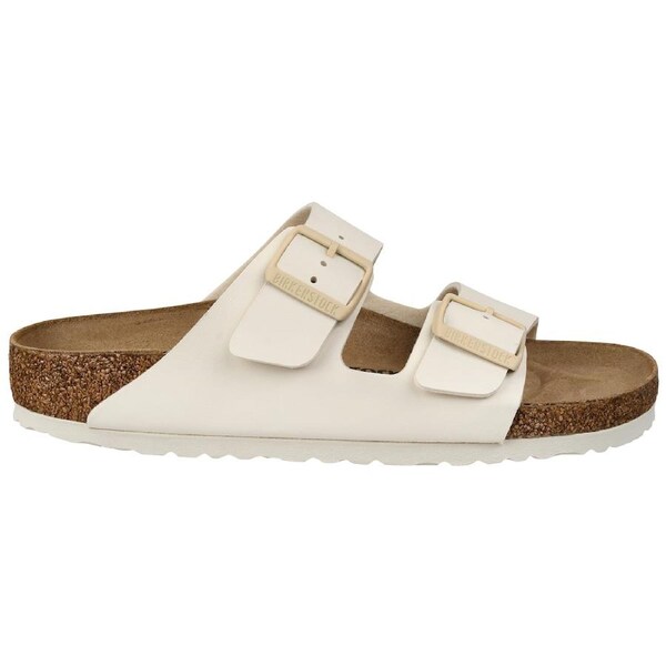 Birkenstock Women's Arizona Birko-Flor Narrow Fit Sandals Eggshell 39