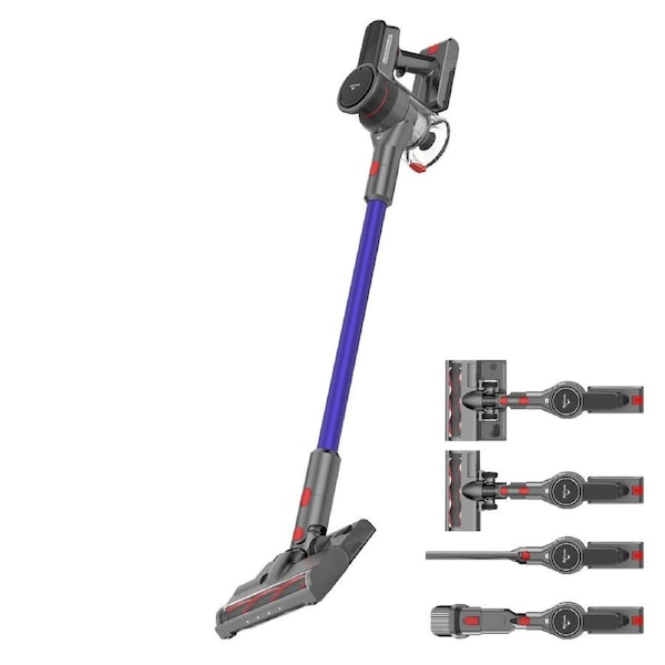 MyGenie X-Lite HYDRA Glide Pro Cordless Stick Vacuum Mop Lights HEPA Blue