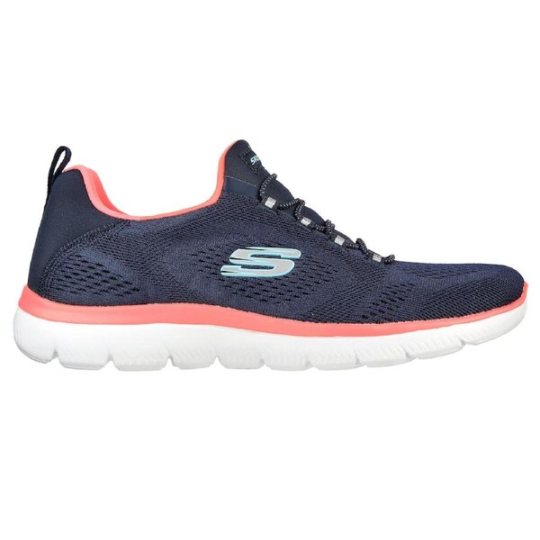 Skechers Women's Summits Perfect Views Navy/Neon Pink US Women's 8