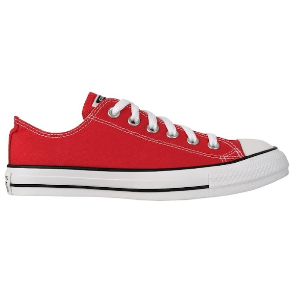 Converse Chuck Taylor All Star Unisex Low Top Red Sneakers (US 4-12) US Men's 4/Women's 6