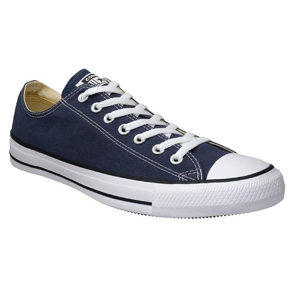 Converse Chuck Taylor All Star Low Top Unisex Sneakers Navy (US Men's 4-11/Women's 6-13) US Men's 7.5/Women's 9.5