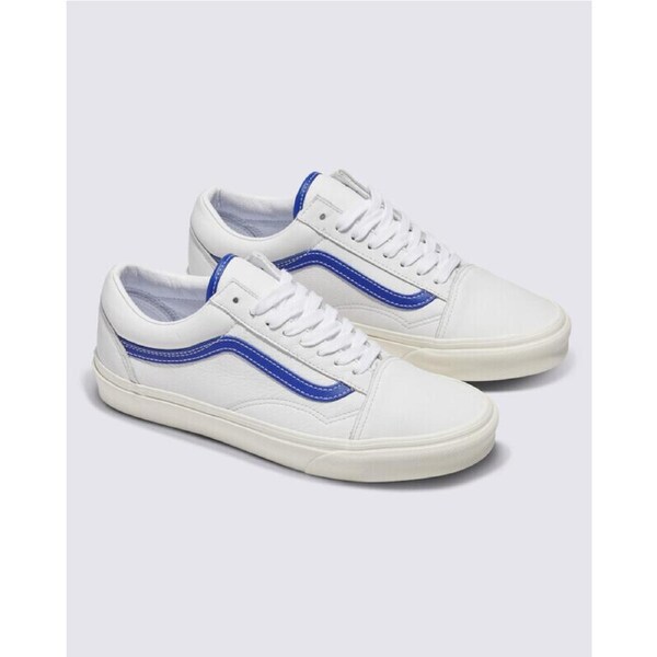 Vans Old Skool Leather White/Blue US M9/W10.5