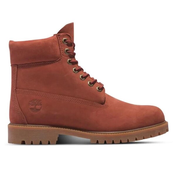 Timberland Men's Heritage 6-Inch Lace Up Waterproof Boots Dark Red Nubuck (US 9-11) US Men's 9