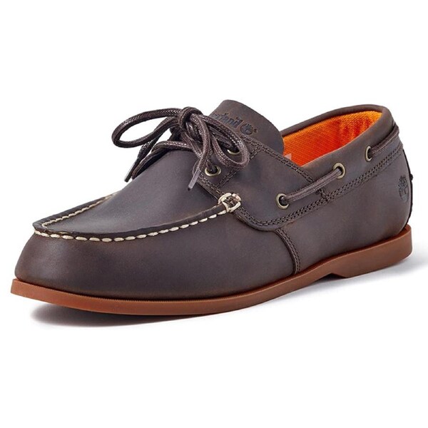 Timberland Men's Cedar Bay Boat Shoe Dark Brown US Men's 9