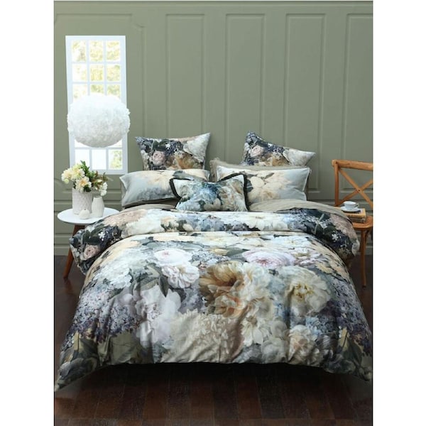 3pc MM Linen Polly Cotton Bed Quilt Cover and Pillowcase Set Bedroom Decor King