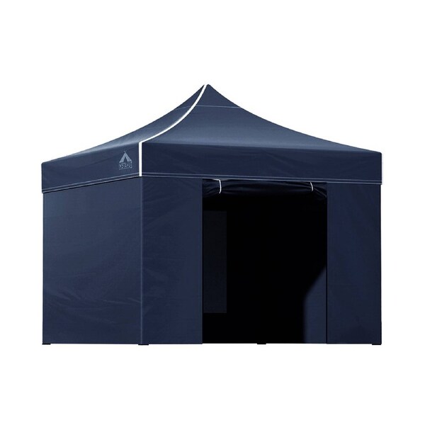 Instahut Gazebo Pop Up Marquee 3x3 3x4.5 3x6 Outdoor Folding Wedding Tent Canopy 3X3M Set 2 Navy