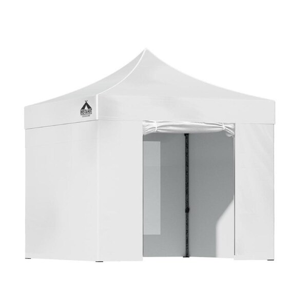 Instahut Gazebo Pop Up Marquee 3x3 3x4.5 3x6 Outdoor Folding Wedding Tent Canopy 3X3M Set 2 White