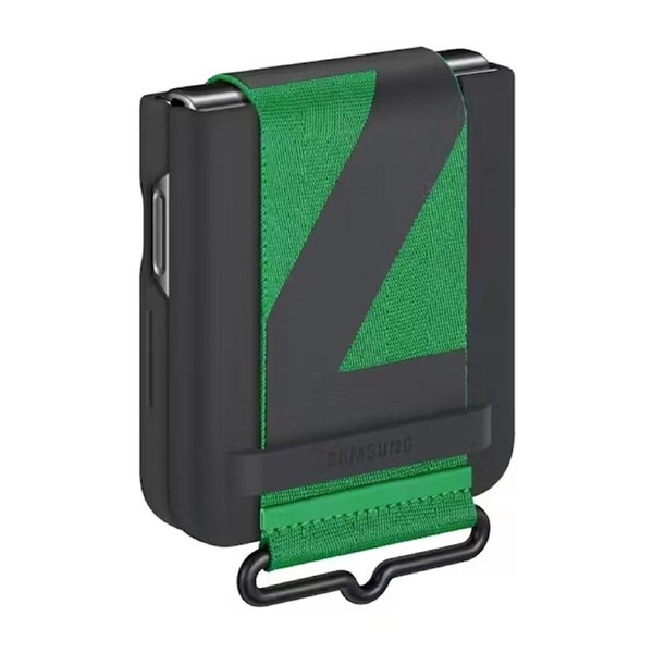 Samsung Galaxy Z Flip4 Silicone Cover with Strap - Black Black