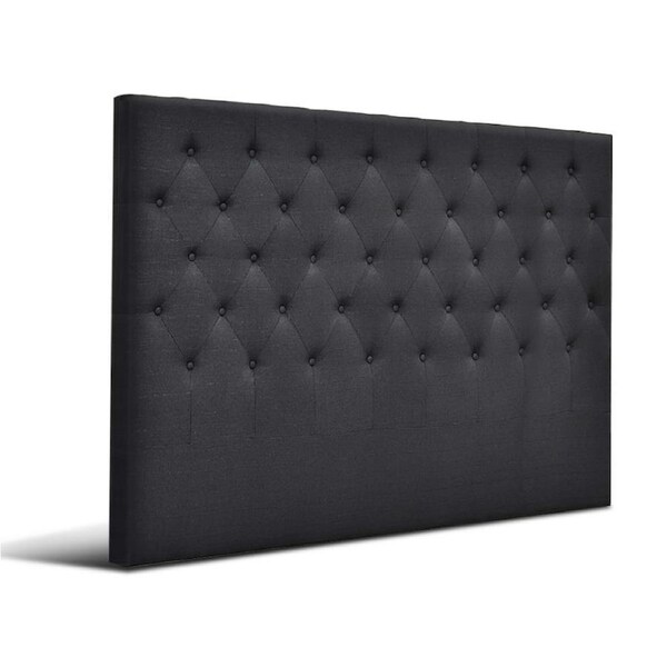 3 Models Artiss Bed Head Headboard Double/Queen/King/KS Size Fabric - Charcoal/Grey Cappi-King-Charcoal Fabric