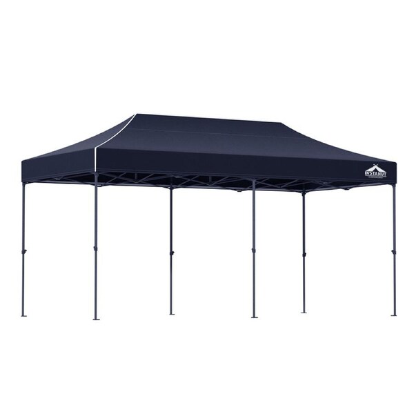 Instahut Gazebo Pop Up Marquee 3x6 Outdoor Wedding Gazebos Tent Folding Base Pod Set 1 Navy
