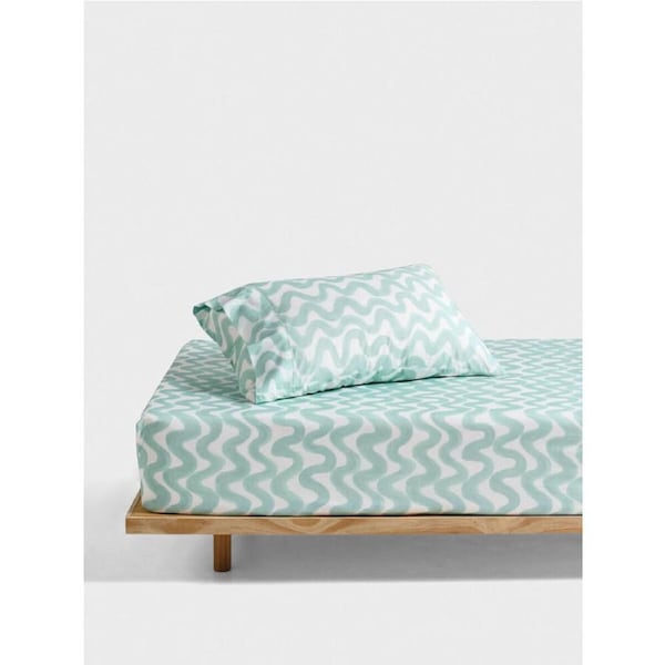 Linen House Kids Wiggle Wiggle Fitted Sheet & Pillowcase Home Bedding Set Single