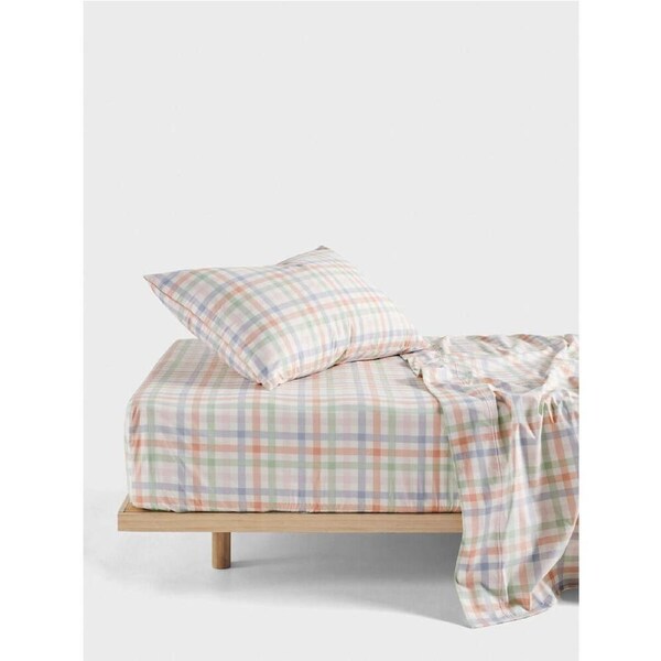 Linen House Kids Cotton Home Bedding Sleep Sheet Set Playground Orange King