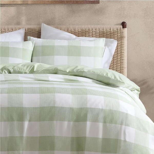Ardor Boudoir Ashlea Quilt Cover with Pillowcase Home Bedding Set Sage Double