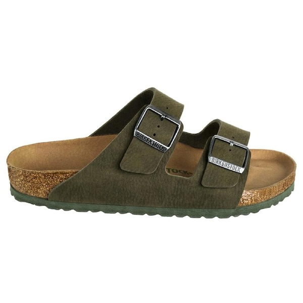 Birkenstock Unisex Arizona Regular Fit Sandals Desert Dust/Thyme (EU 41-46) 43