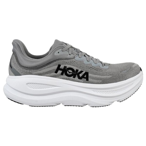 Hoka Men's Bondi 9 Running Shoes Galactic Grey/Stellar Grey US Men's 10