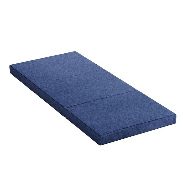 Giselle Bedding Foldable Mattress Folding Foam Mattresses Portable Single Size Model 3-Blue