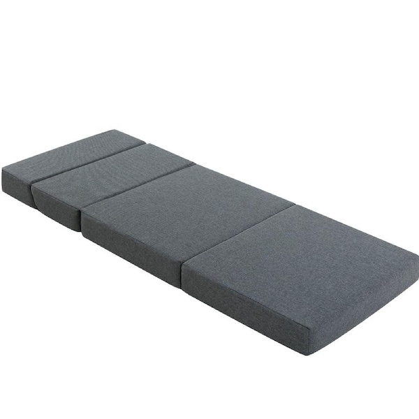 Giselle Bedding Foldable Mattress Folding Foam Mattresses Portable Single Size Model 5-Grey