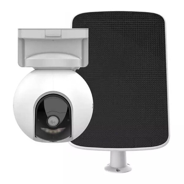 EZVIZ HB8 Kit 4MP Battery-Powered Pan & Tilt Wi-Fi Camera with Solar Panel White