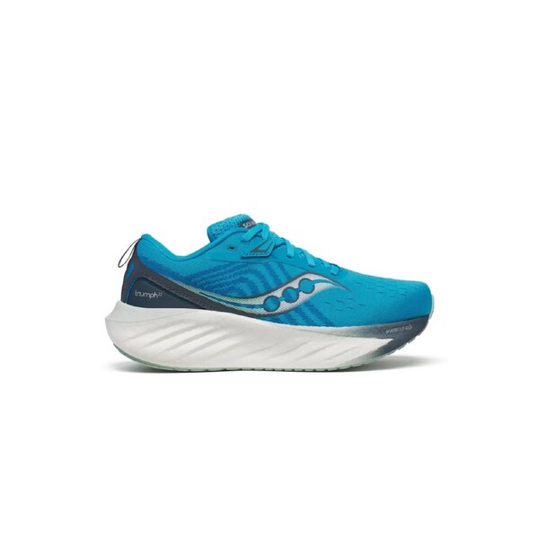 Saucony Womens Triumph 22 Sneakers Shoes in Vizi Blue/Dusk US 6.5