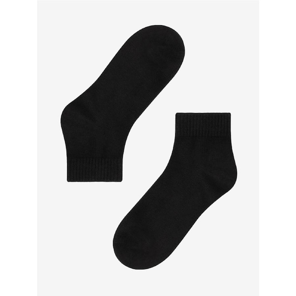 Advwin Unisex Black Casual Comfy Ankle Socks Small