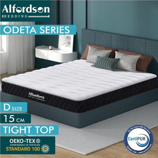 ALFORDSON Mattress 15cm Medium Firm Queen Double King Single Double