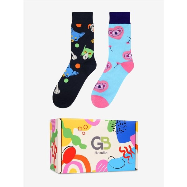 Advwin 2-Pair Unisex Colorful Funky Animal Sock Small