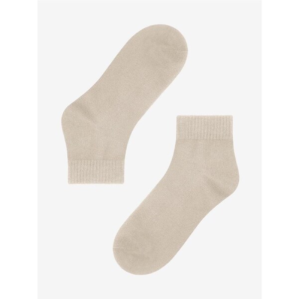 Advwin Unisex Beige Casual Comfy Ankle Socks Medium