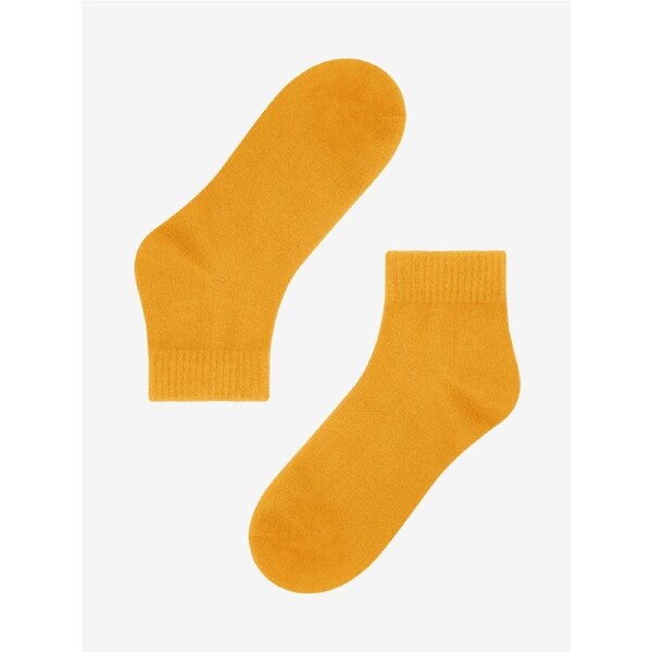 Advwin Unisex Yellow Casual Comfy Ankle Socks Medium