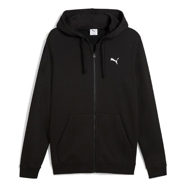 Puma Men's Essentials Fleece Full Zip Hoodie Black L