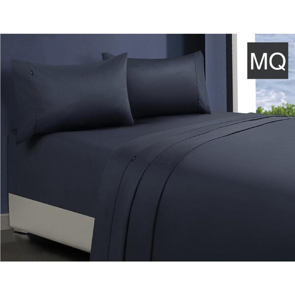1000TC 100% Premium Egyptian Cotton Sheet Sets Fitted Flat Sheet Pillowcases All Size Charcoal / Mega Queen