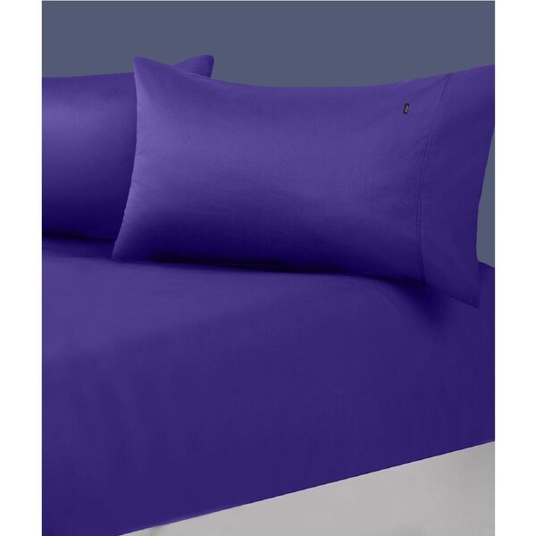 Amor 1000TC Premium 100% Egyptian Cotton 1 Fitted Sheet 2 Pillowcases Sets Violet / Mega King