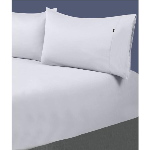 Amor 1000TC Premium 100% Egyptian Cotton 1 Fitted Sheet 2 Pillowcases Sets Silver / Mega King