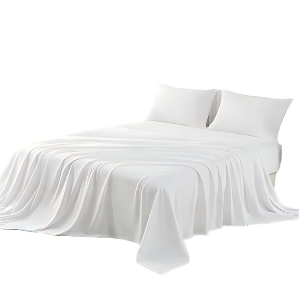 1000TC Luxurious Bamboo Cotton Sheet Sets Fitted Flat Sheet Pillowcases All Size Charcoal / Single