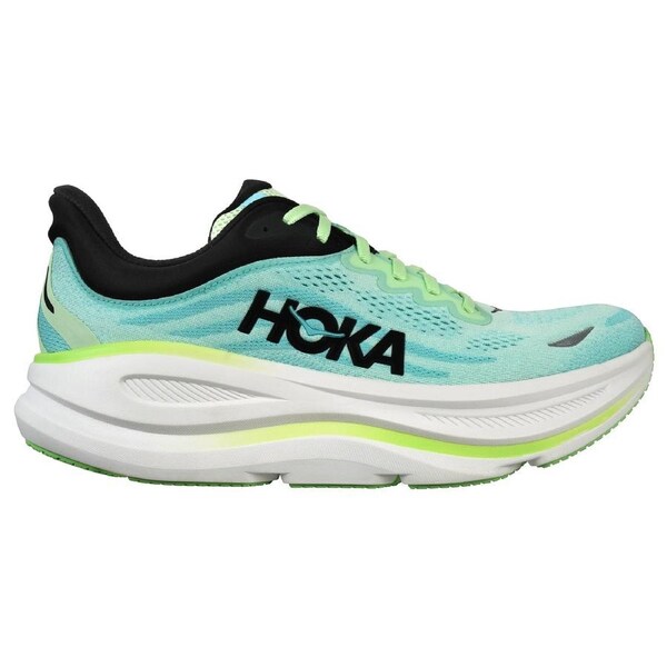 Hoka Men's Bondi 9 Running Shoes Luna Moth/Blue Spark US Men's 10