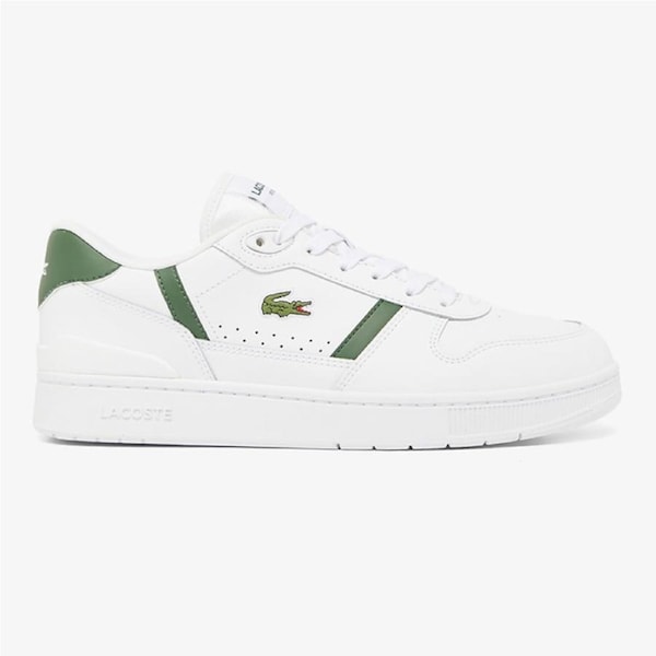 Lacoste Men's T-Clip Sneakers White/Dark Green (UK 8-11) UK 11