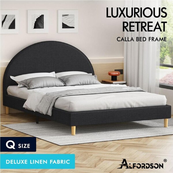 ALFORDSON Bed Frame Queen Double King Single Mattress Base Platform Fabric Queen