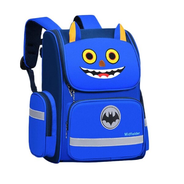 Nevenka Cute Bat School Backpack Lightweight with Chest Straps for Kids S