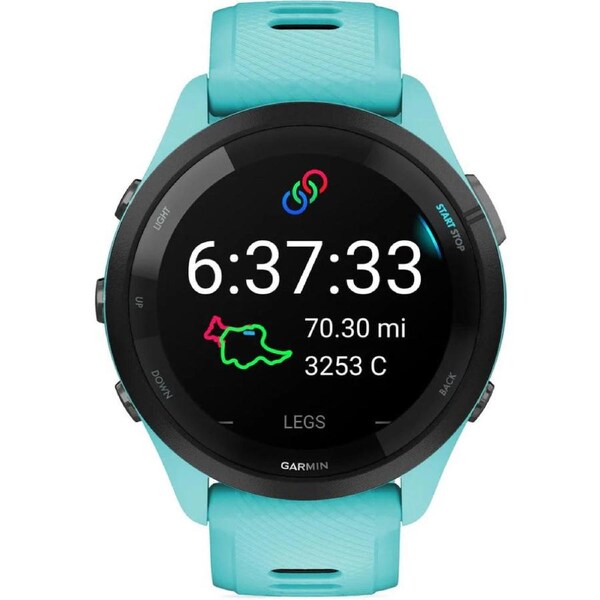 Garmin Forerunner 265 GPS Running Smartwatch - International Model Aqua