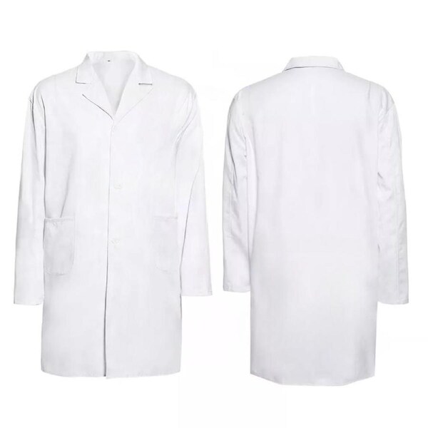 White Lab Coat Nursing For Women Jackets Men Medical Doctor Coats S