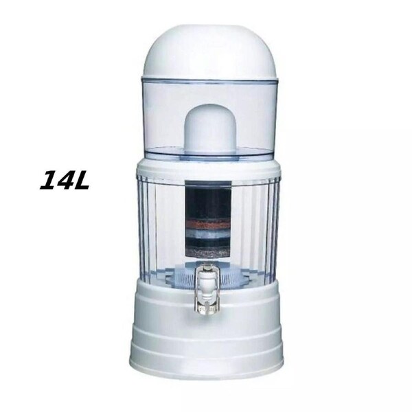14L/16L Countertop Water Filter Benchtop 8 Stage Purifier System Ceramic Carbon 14 L
