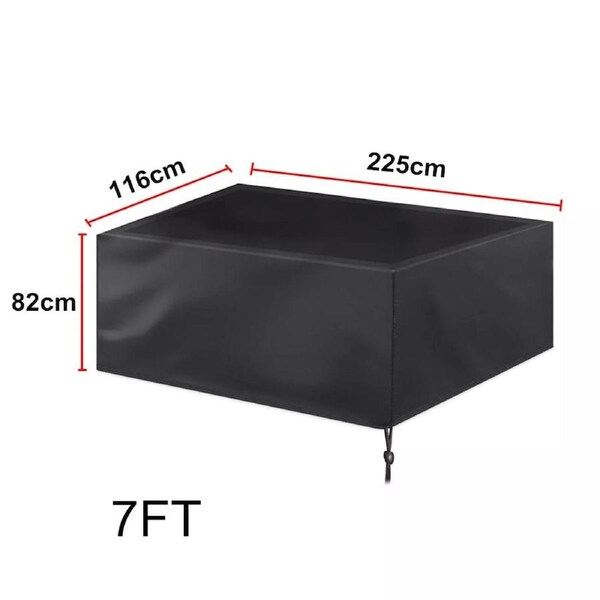 7/8/9ft Pool Snooker Billiard Table Cover Polyester Waterproof Dust Cap Outdoor 7 Feet