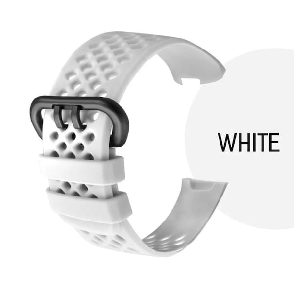 For Fitbit Charge 4 Replacement Silicone Watch Wrist Sports Band Strap Wristband White Large