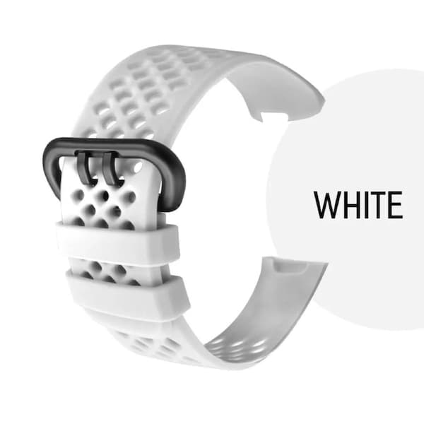 For Fitbit Charge 4 Replacement Silicone Watch Wrist Sports Band Strap Wristband White Small