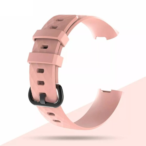 For Fitbit Charge 4 Replacement Silicone Watch Wrist Sports Band Strap Wristband Lightpink Small