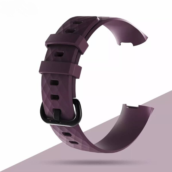 For Fitbit Charge 4 Replacement Silicone Watch Wrist Sports Band Strap Wristband Purple Small