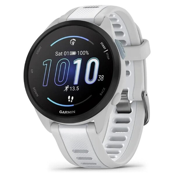 Garmin Forerunner 165 GPS Running Smartwatch Mist Grey/Whitestone