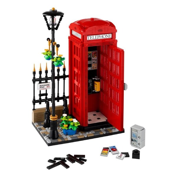 LEGO Ideas Red London Telephone Box (21347) Black
