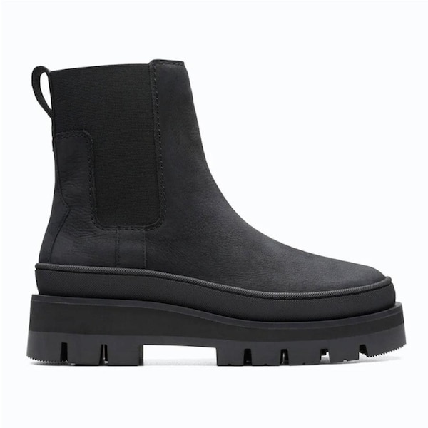 Clarks Women's Orianna2 Top Boots Black Nubuck UK 4