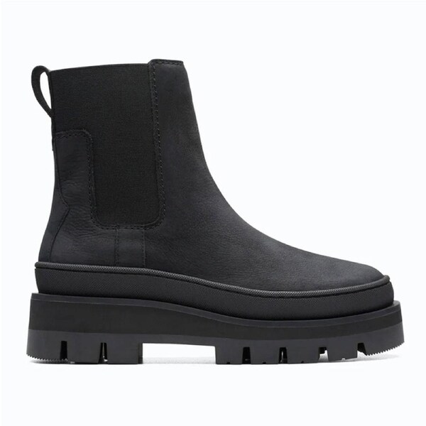 Clarks Women's Orianna2 Top Boots Black Nubuck UK 7